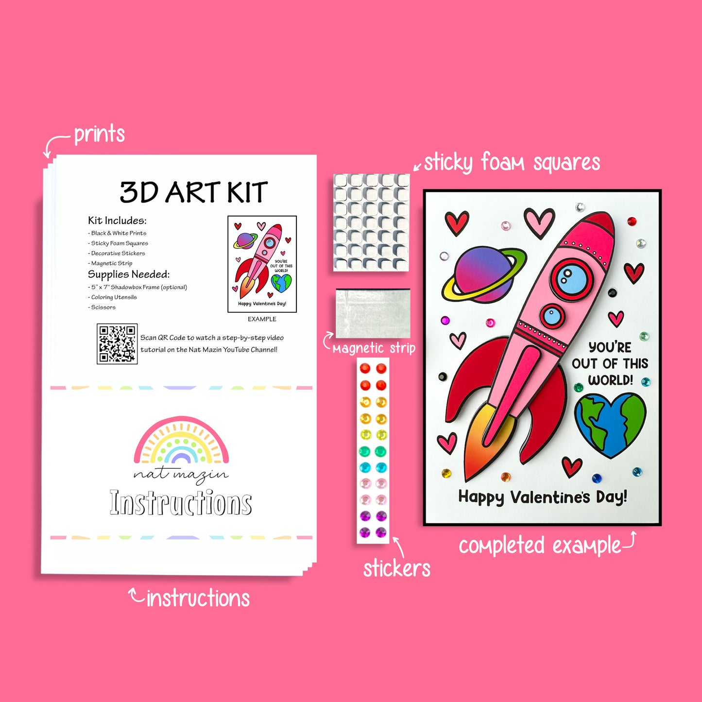 Valentine's Essentials 3D Art Kit