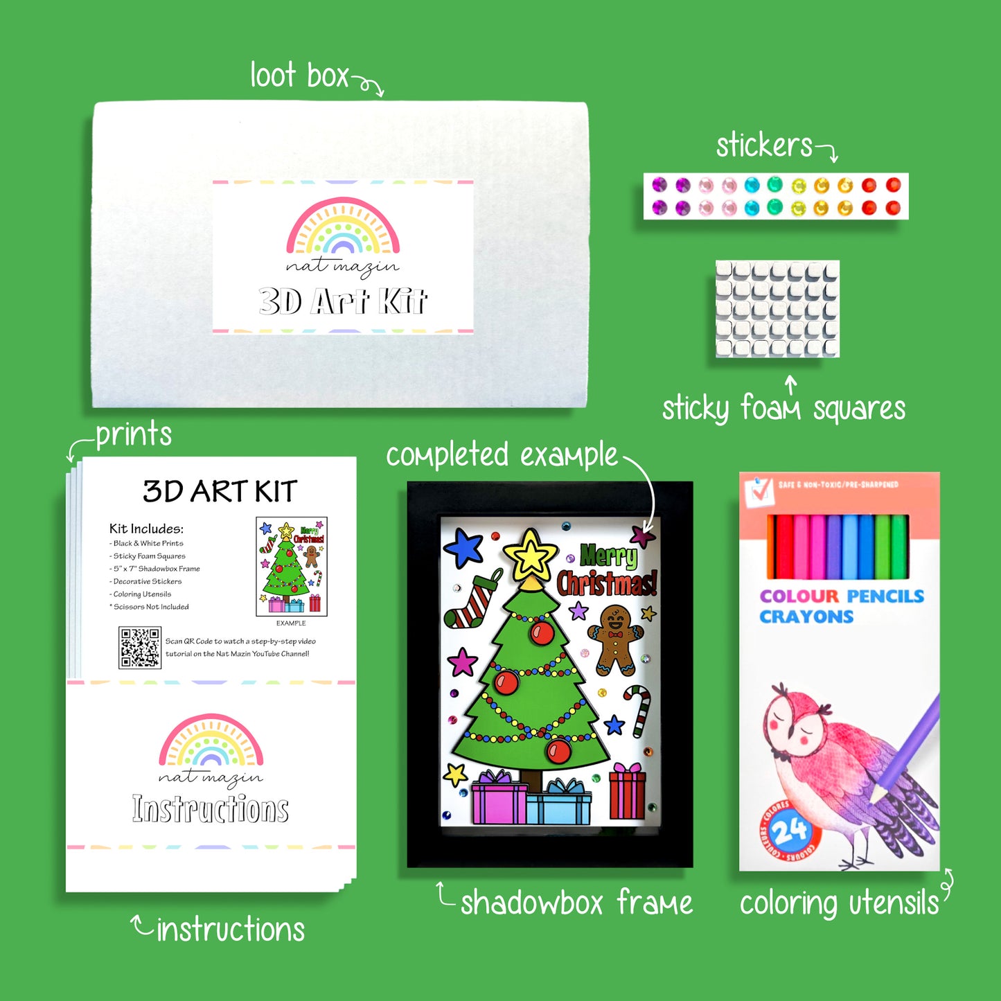 Christmas Deluxe 3D Art Kit