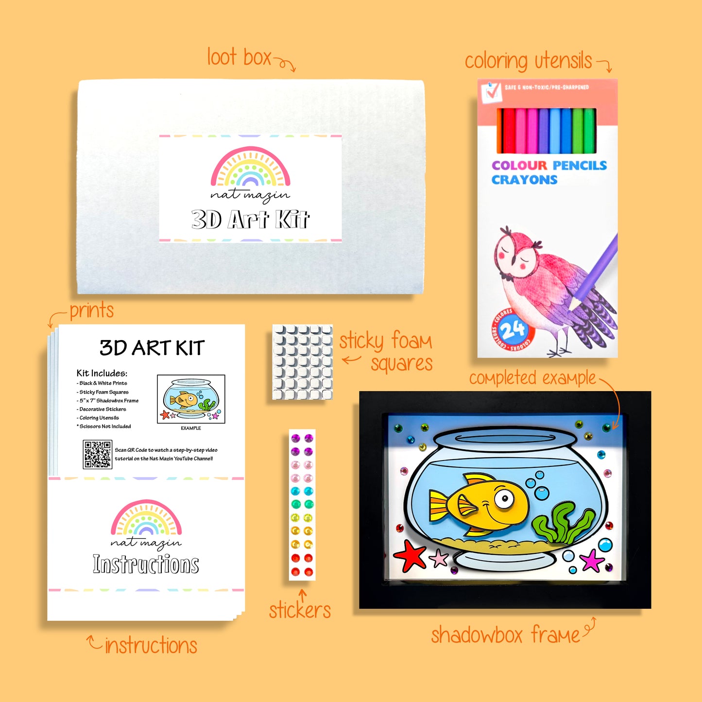 Aquarium Deluxe 3D Art Kit