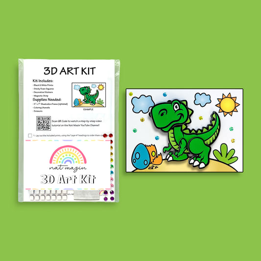 Dinosaur Essentials 3D Art Kit