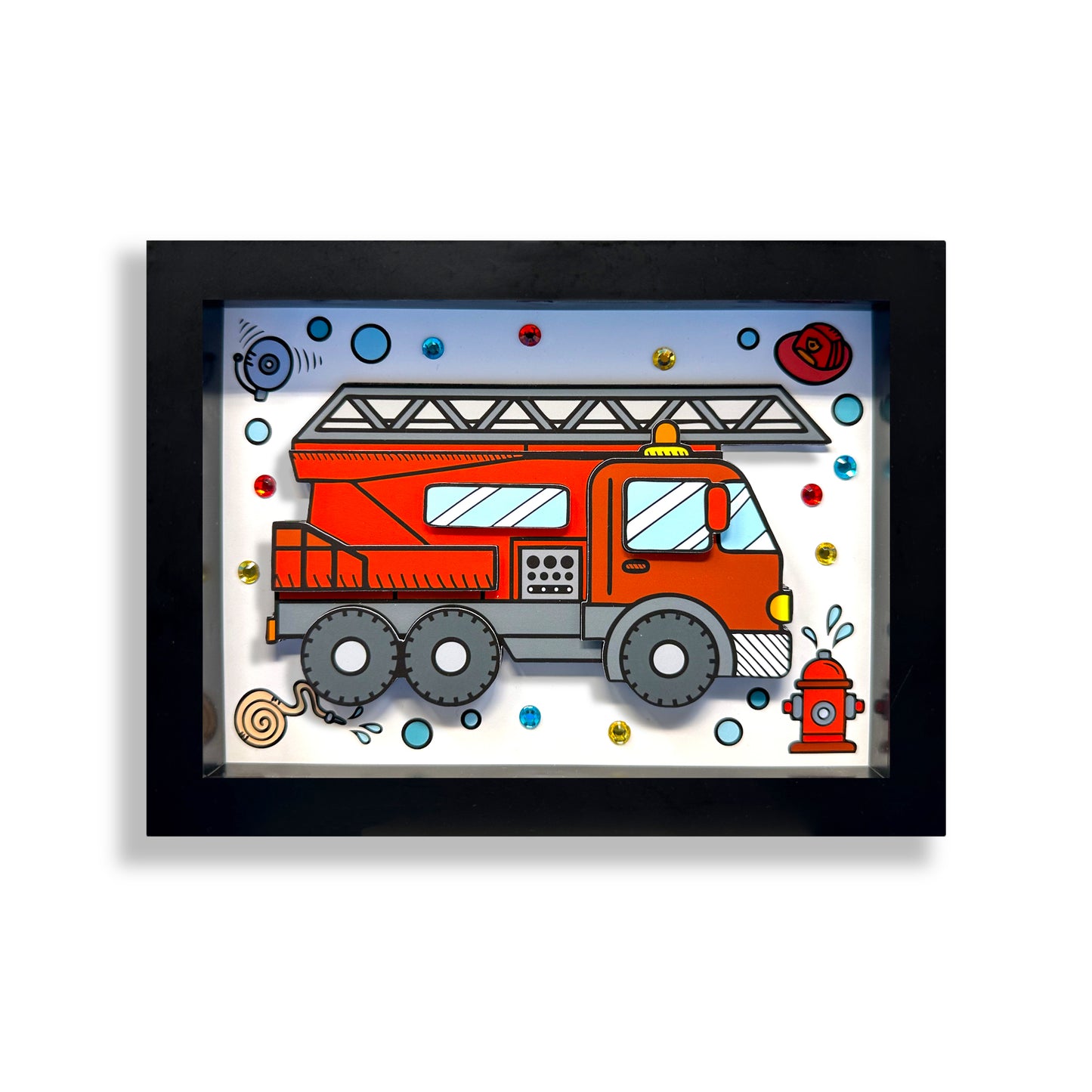 Fire Truck Deluxe 3D Art Kit
