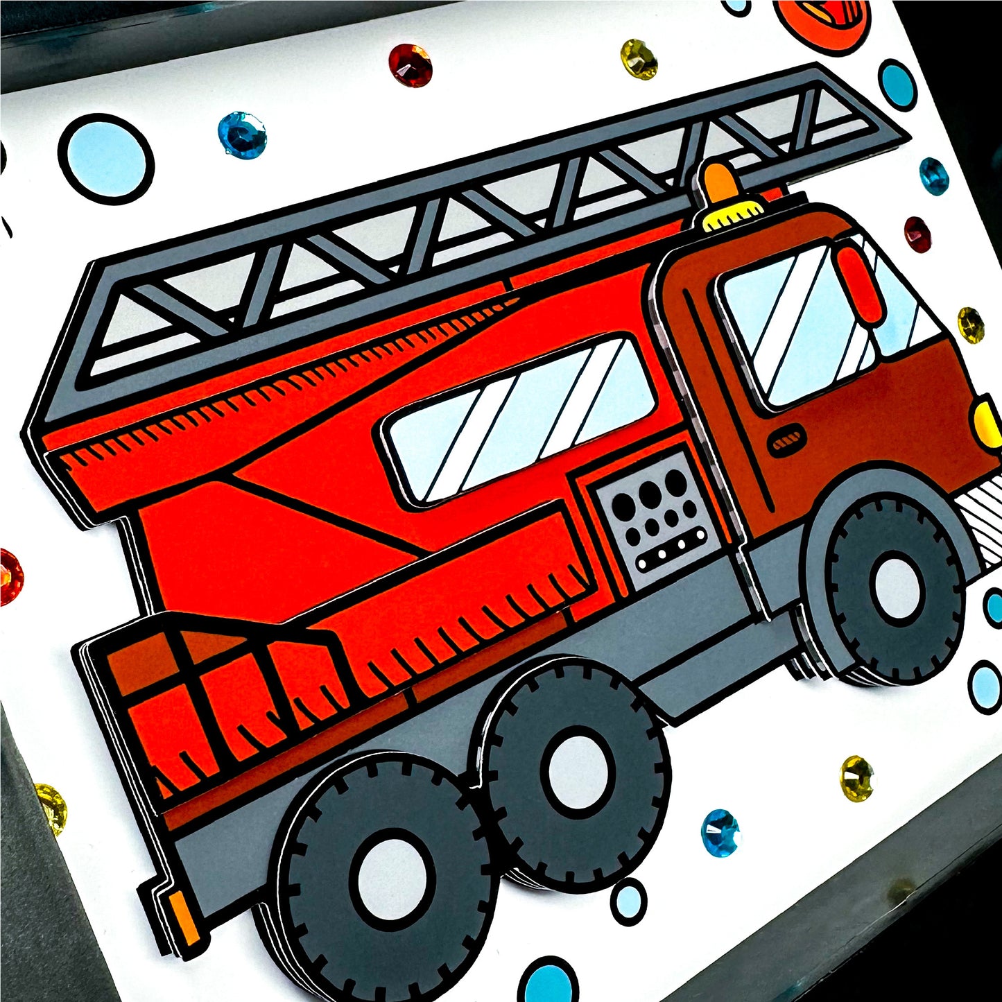 Fire Truck Deluxe 3D Art Kit