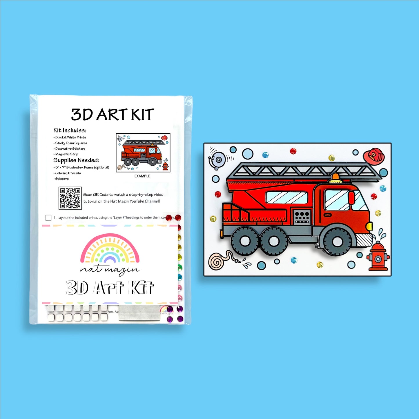 Fire Truck Essentials 3D Art Kit
