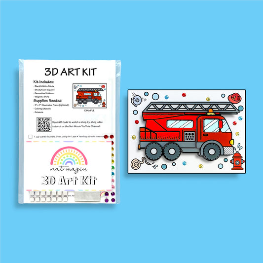 Fire Truck Essentials 3D Art Kit