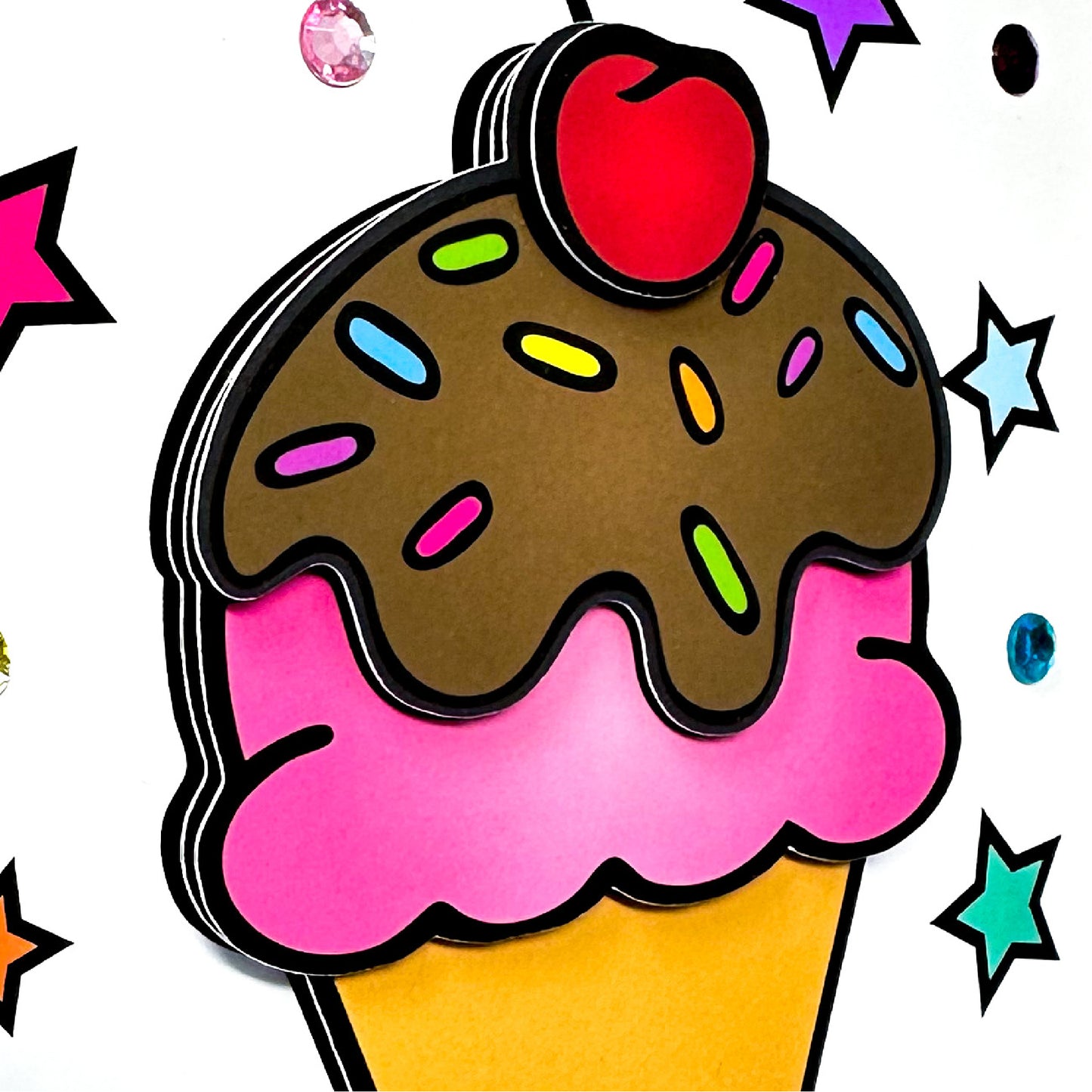 Ice Cream Essentials 3D Art Kit