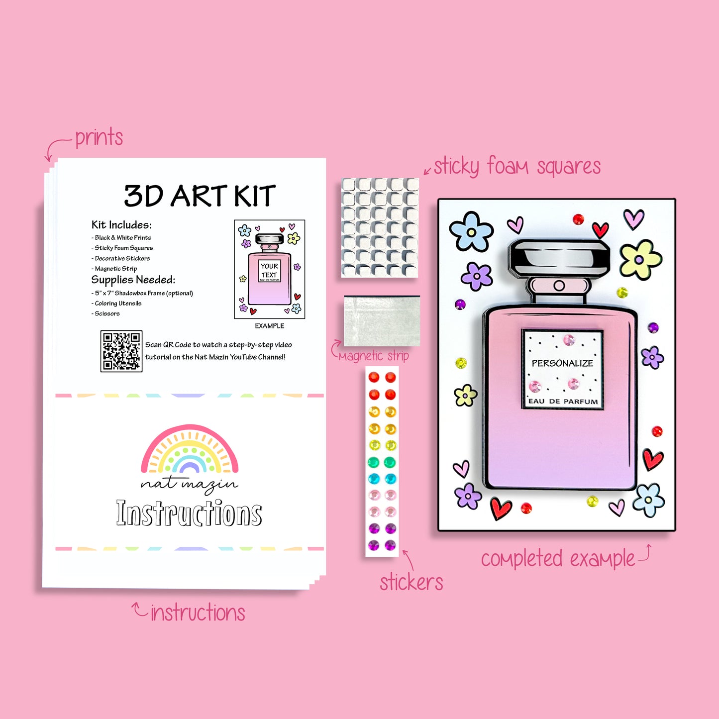 Perfume Essentials 3D Art Kit