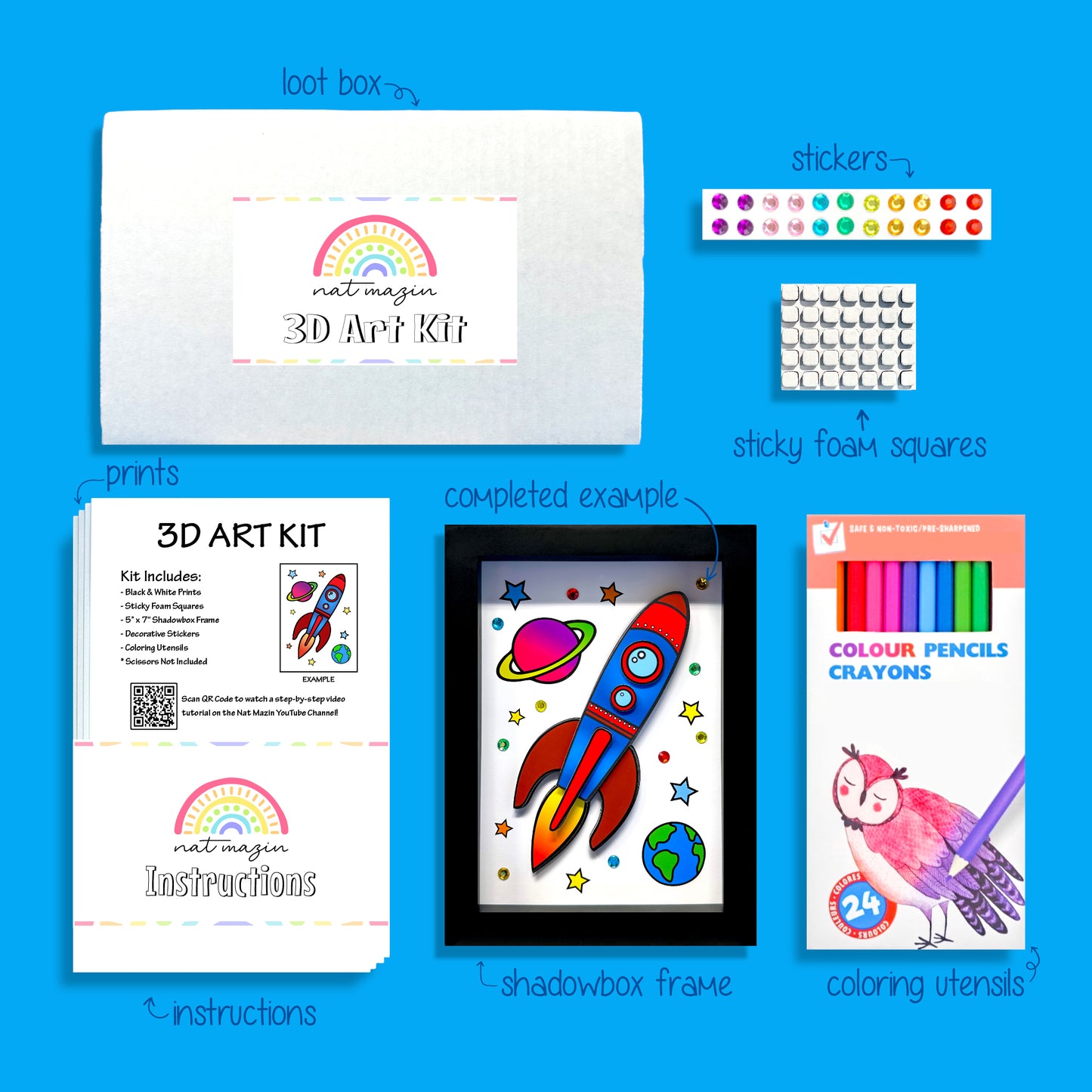 Rocket Ship Deluxe 3D Art Kit