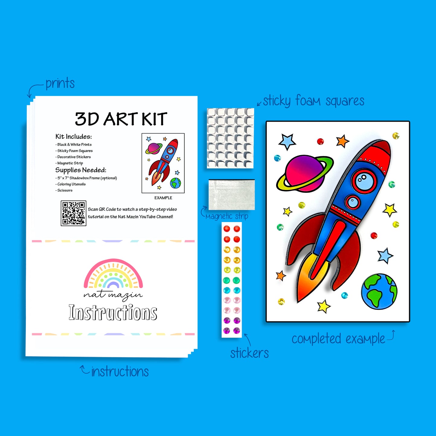 Rocket Ship Essentials 3D Art Kit