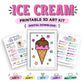 Ice Cream Printable 3D Art Kit - Digital Download