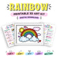 Rainbow Printable 3D Art Kit - Digital Download