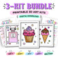 Sweet Things Bundle - 3 Printable 3D Art Kits - Digital Download