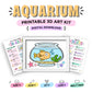 Aquarium Printable 3D Art Kit - Digital Download