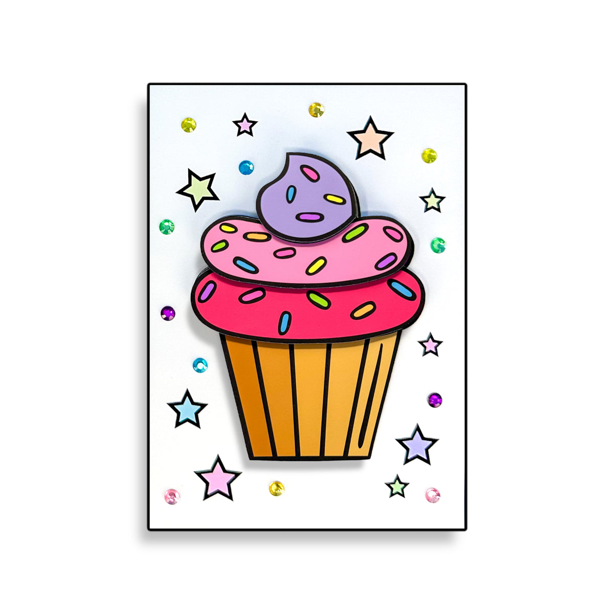 Cupcake Printable 3D Art Kit - Digital Download