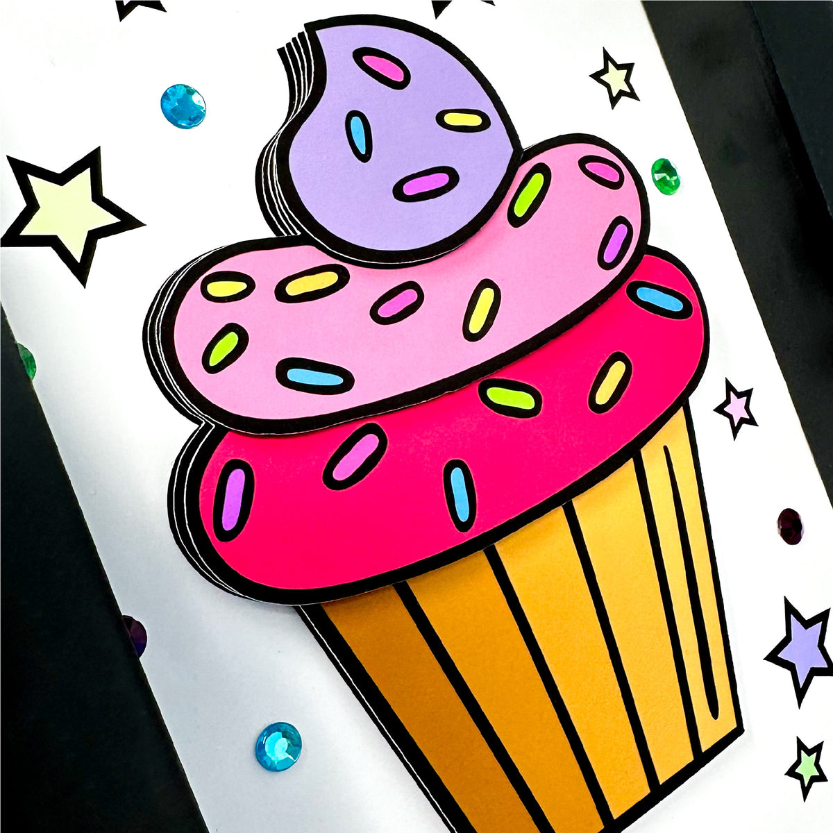 Cupcake Printable 3D Art Kit - Digital Download