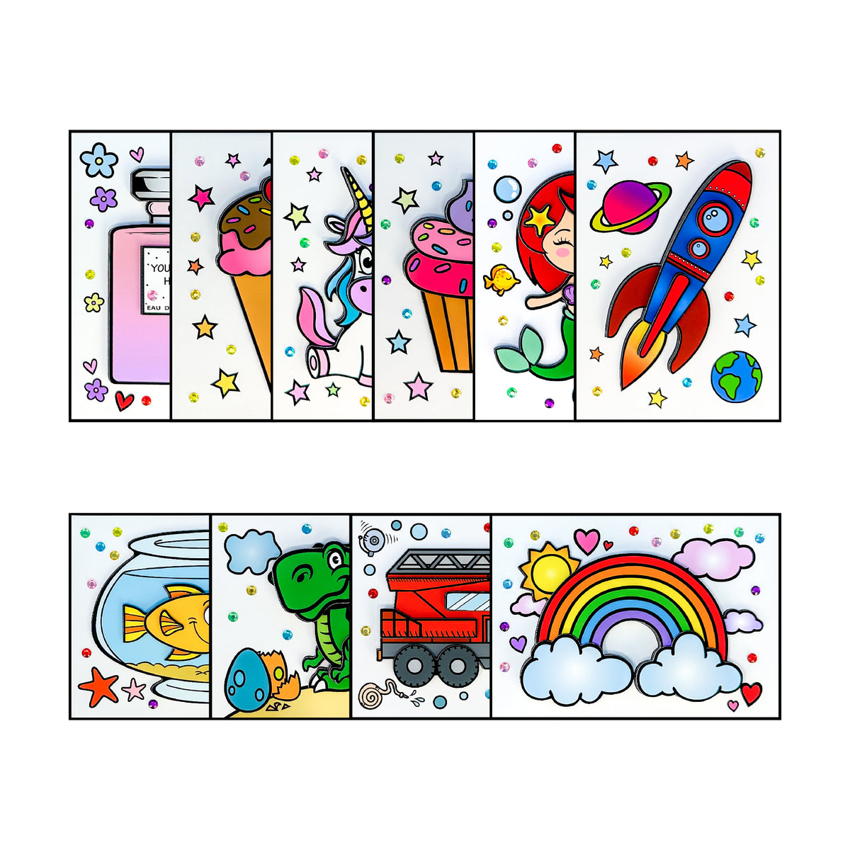 Complete Collection - 10 Printable 3D Art Kits - Digital Download