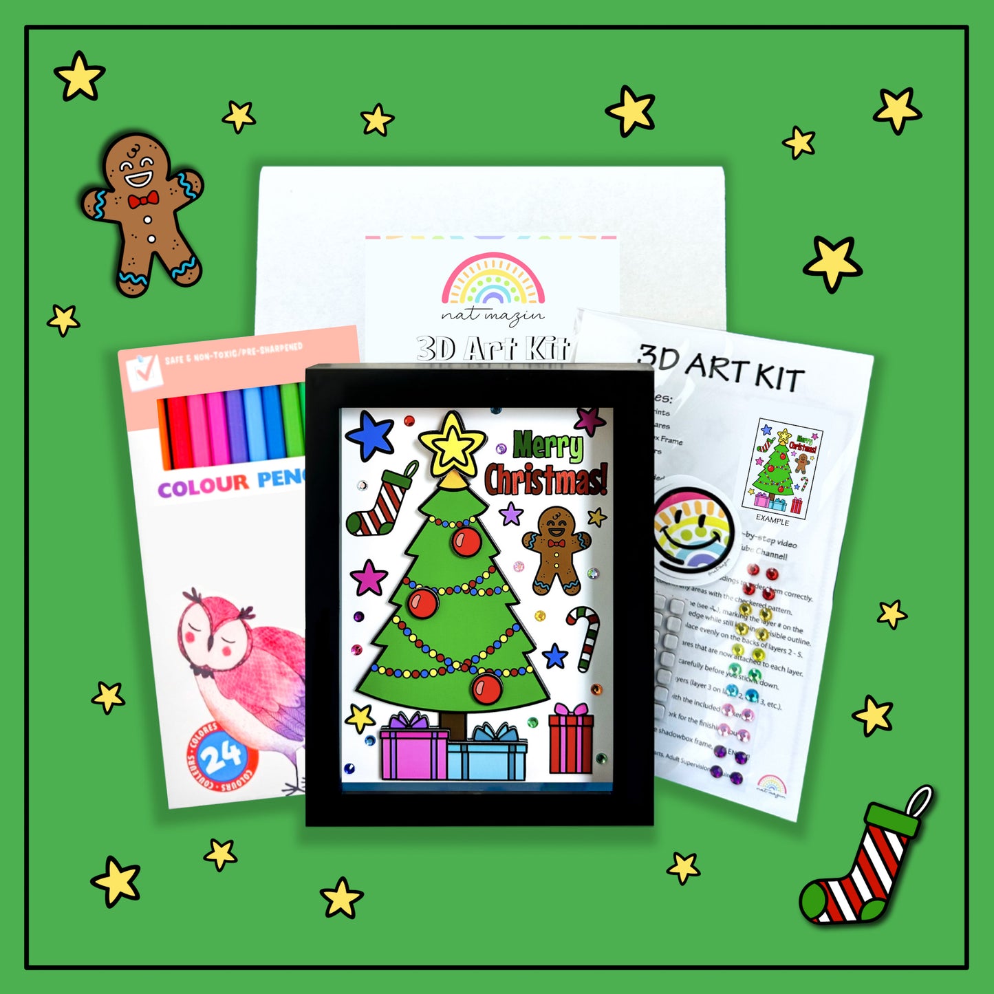 Christmas Deluxe 3D Art Kit