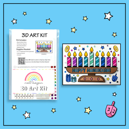 Hanukkah Essentials 3D Art Kit