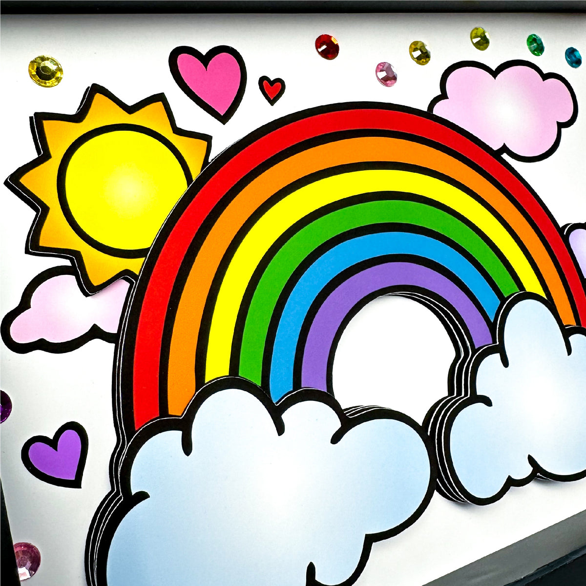 Rainbow Printable 3D Art Kit - Digital Download