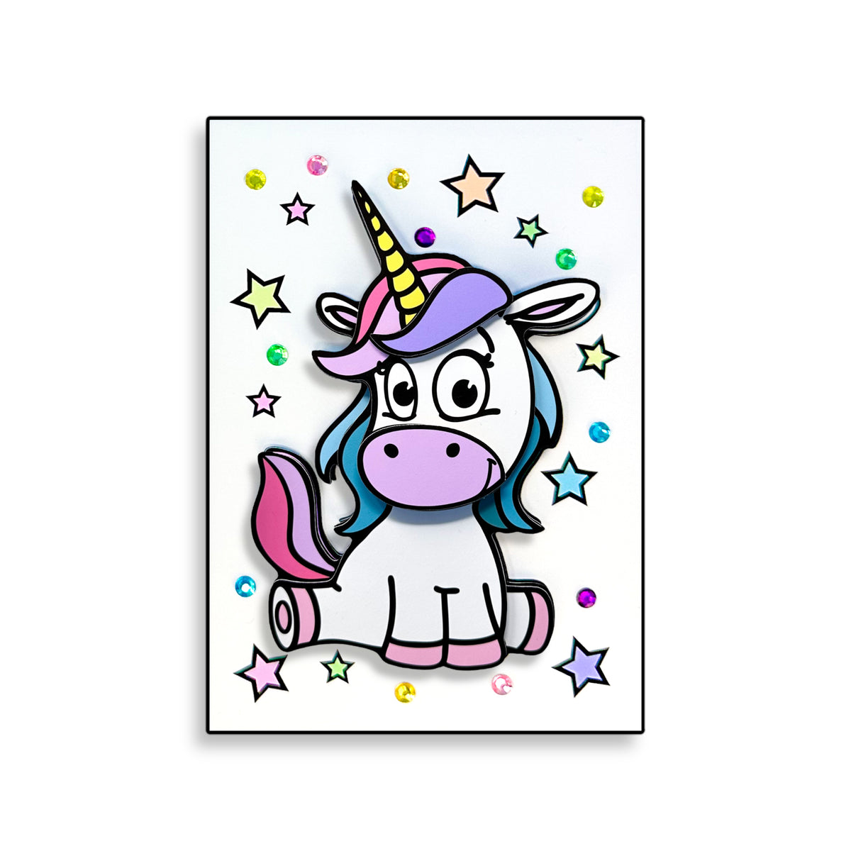 Unicorn Printable 3D Art Kit - Digital Download