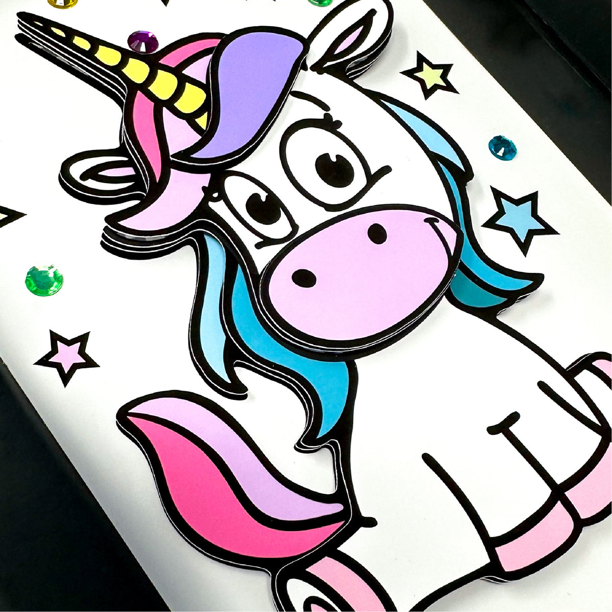 Unicorn Printable 3D Art Kit - Digital Download