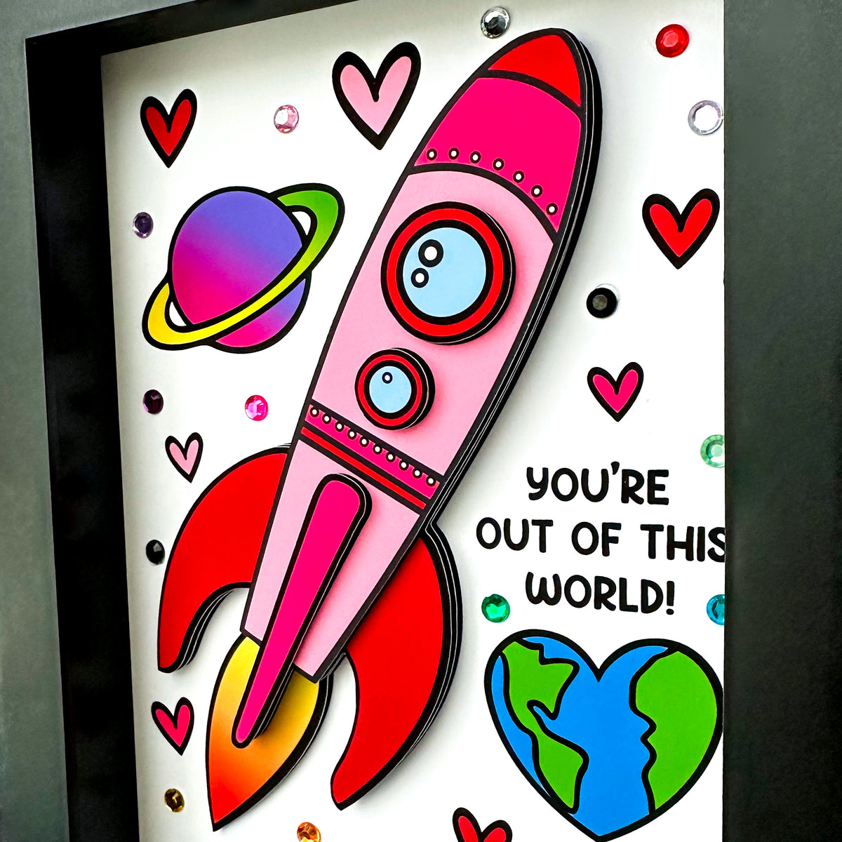Valentine Printable 3D Art Kit - Digital Download