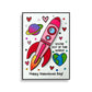 Valentine Printable 3D Art Kit - Digital Download