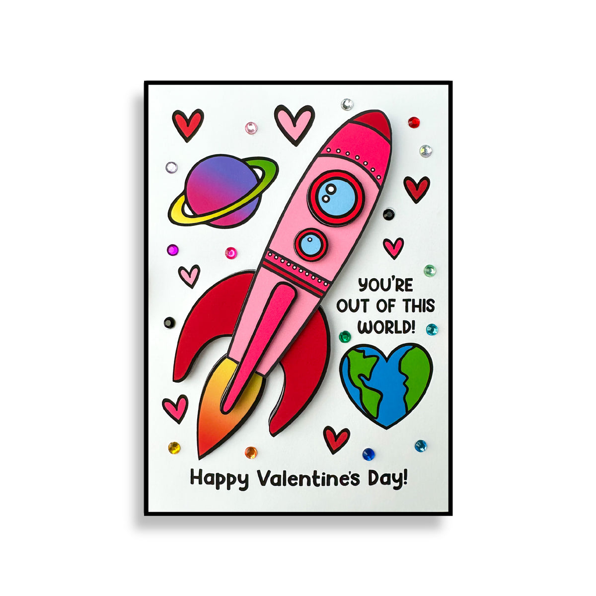Valentine Printable 3D Art Kit - Digital Download