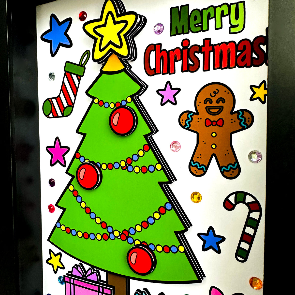 Christmas Printable 3D Art Kit - Digital Download