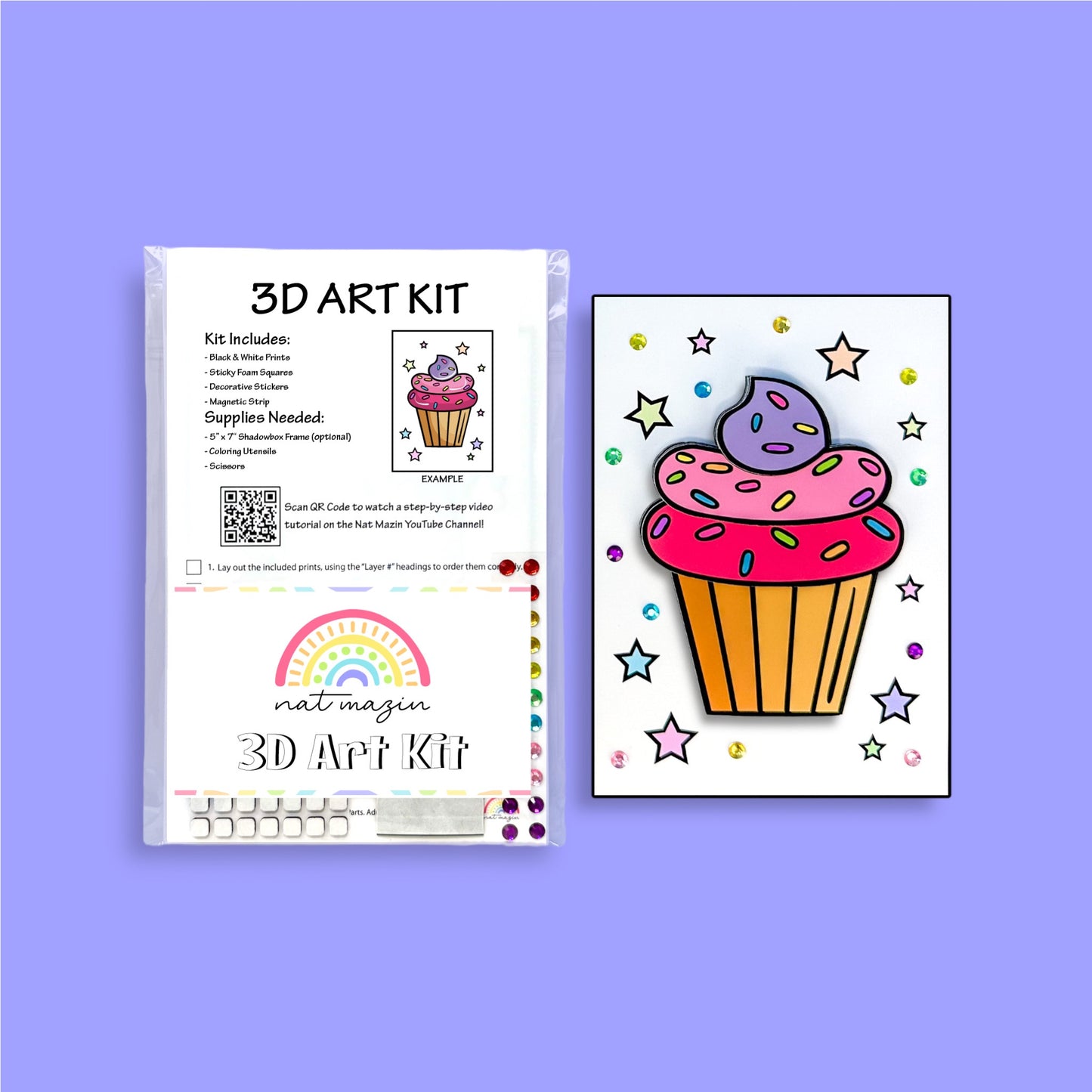 Cupcake Essentials 3D Art Kit